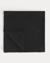 The Cashmere Feather Scarf | Black