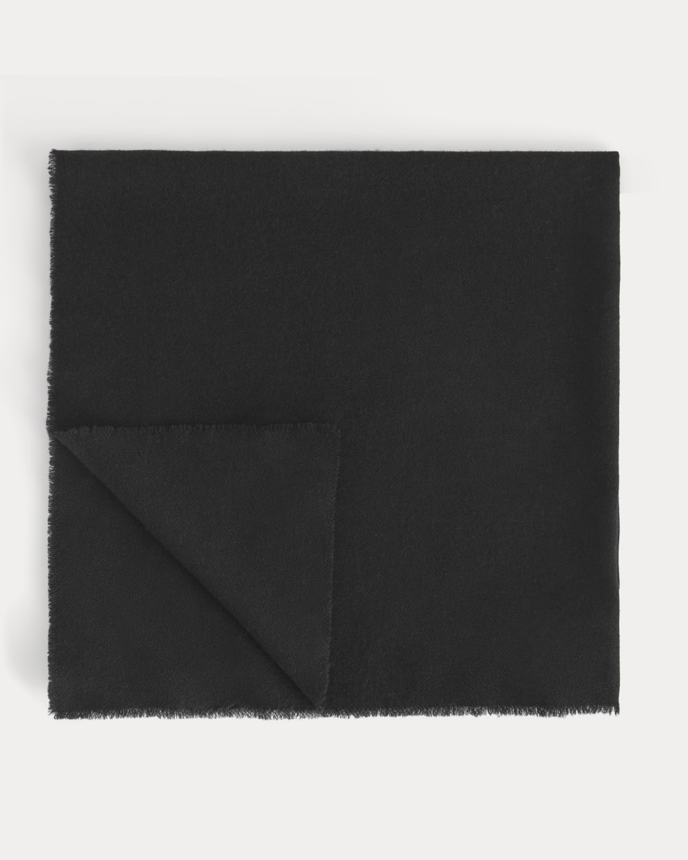 The Cashmere Feather Scarf | Black