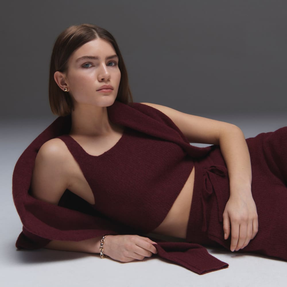 The Cozy-Stretch Wide-Leg Sweatpant | Brandy