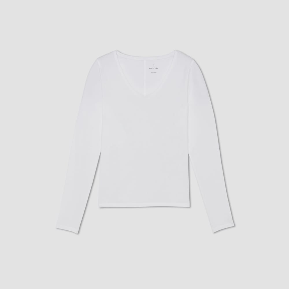 The Supima® Form Ballet Neck Tee | White