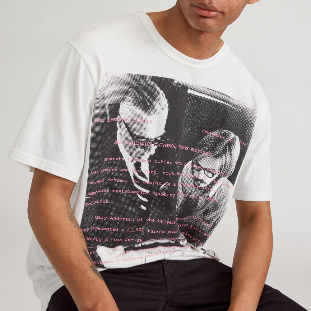 The Everyone Recycled Graphic Tee | White / Carnation Pink Multi