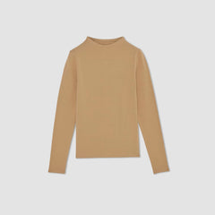 The Supima® Form Funnel Neck Tee | Tiger's Eye