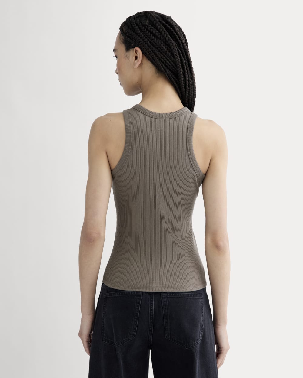 The Shimmy Cutaway Tank | Taupe