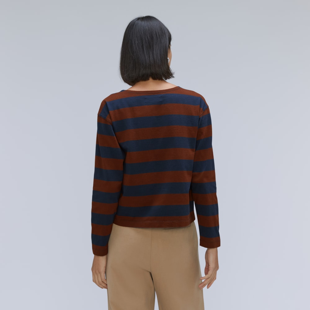 The Mariner Tee | Carob / Navy