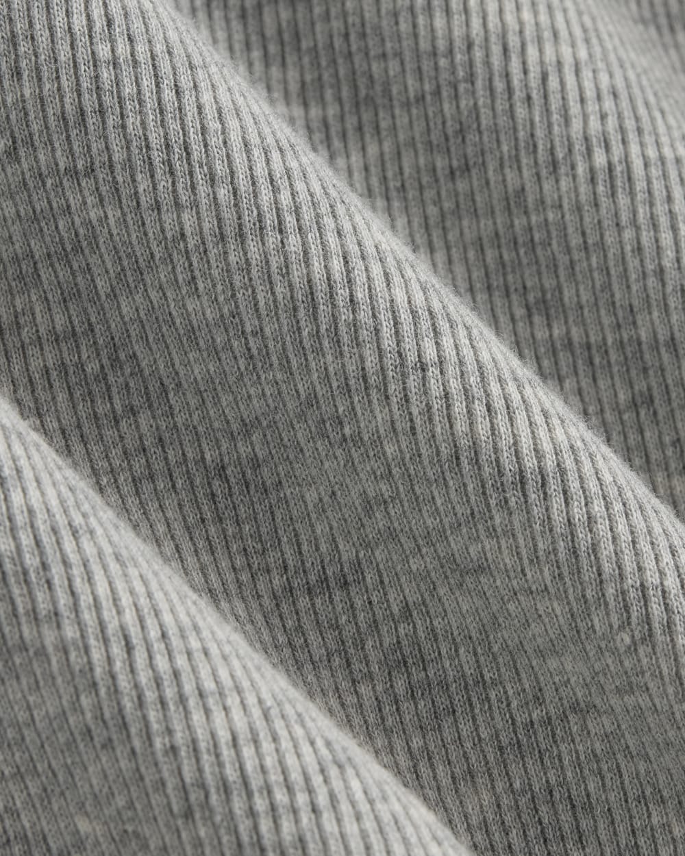 The Luxe Rib Crew | Heathered Grey