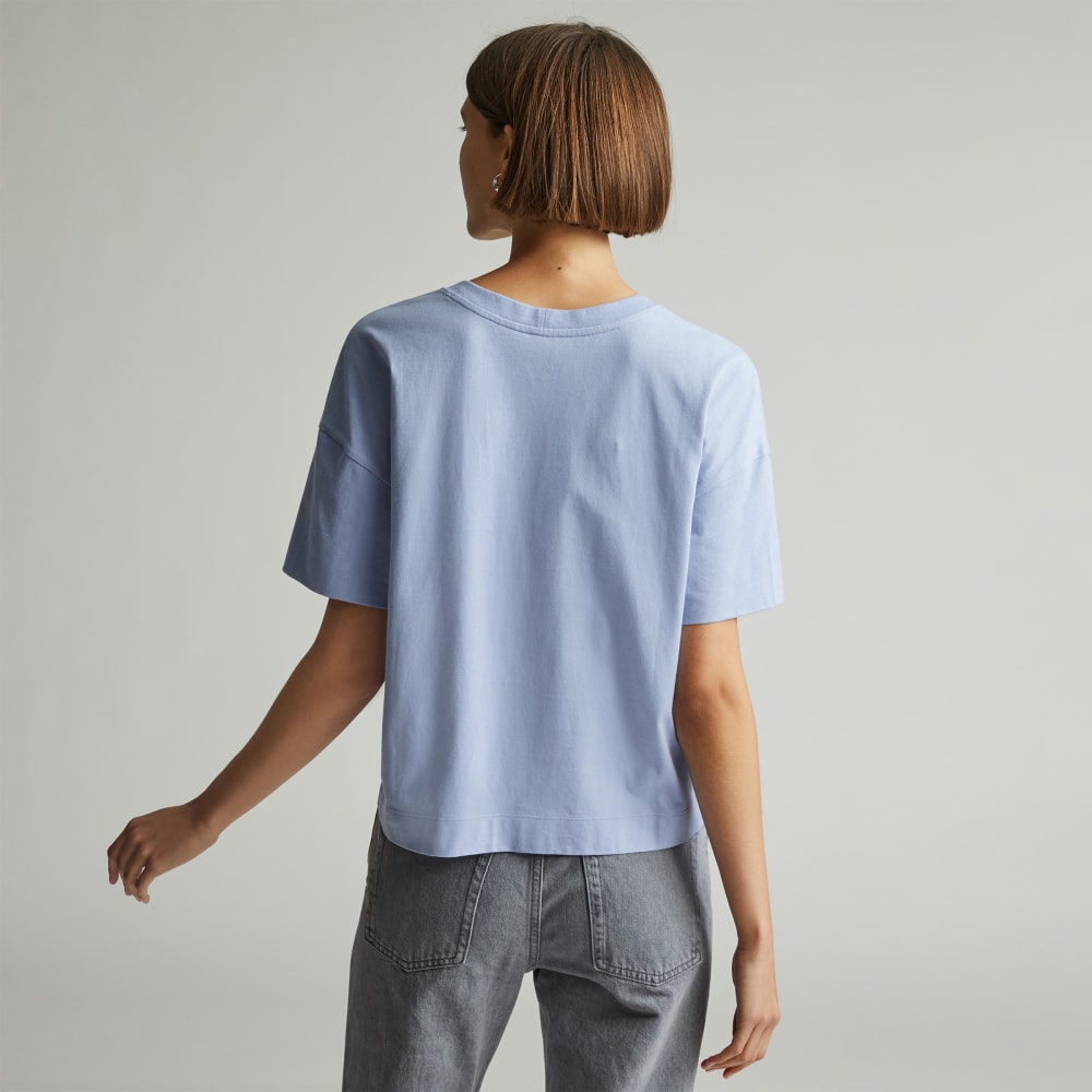 The Organic Cotton Slouchy V-Neck | Periwinkle