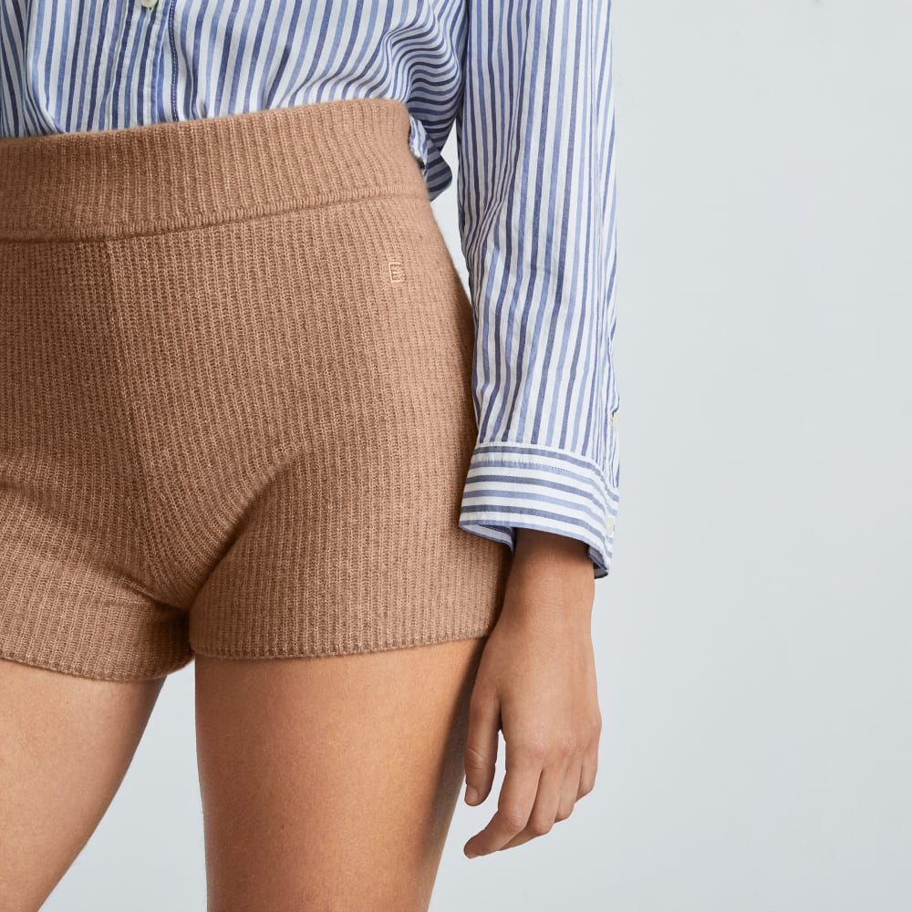 The Cozy-Stretch Short | Camel
