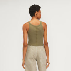 The Supima® Micro-Rib Cropped Tank | Kalamata