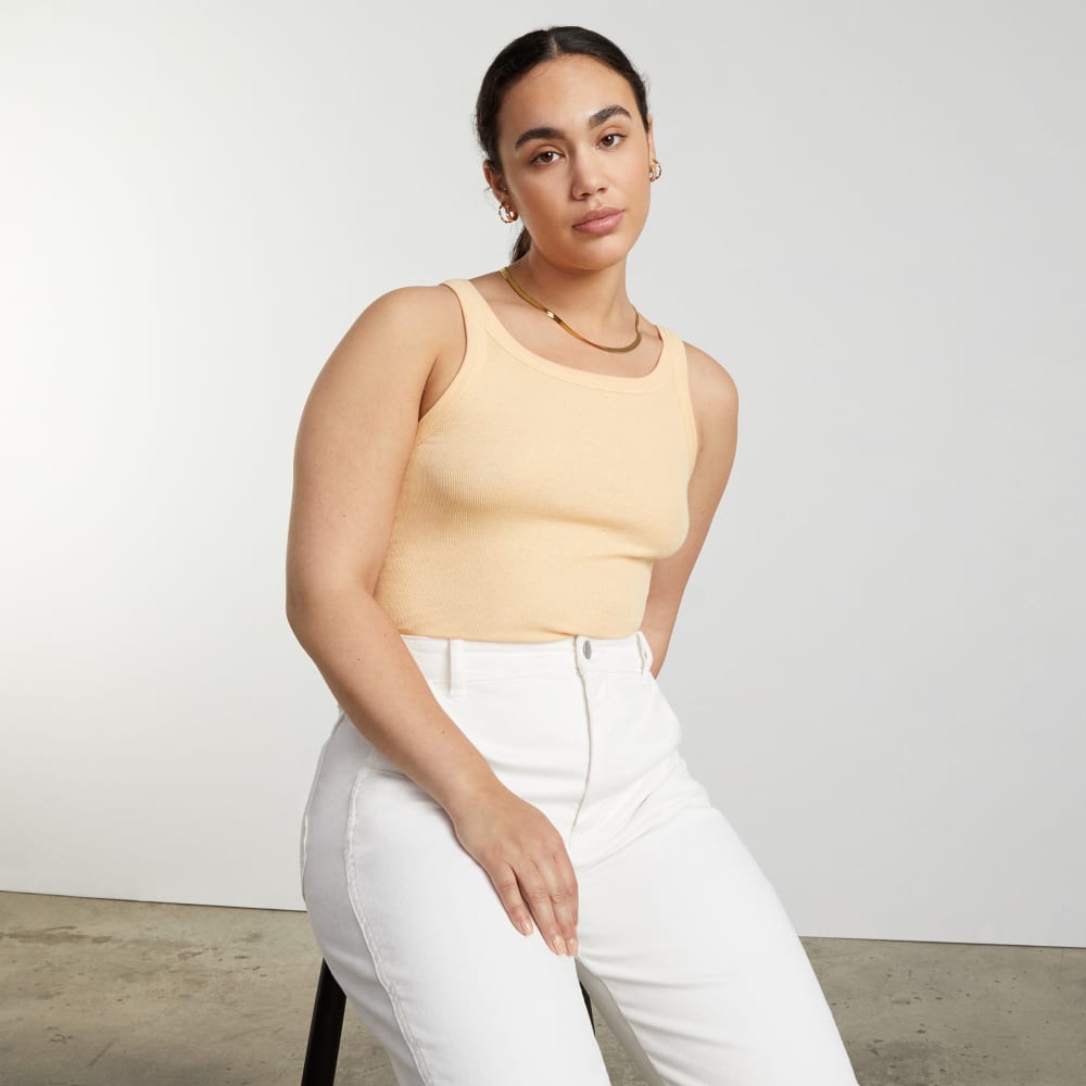 The Pima Micro-Rib Short Tank | Melon