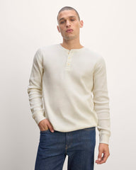 The Waffle Long-Sleeve Henley | Bone