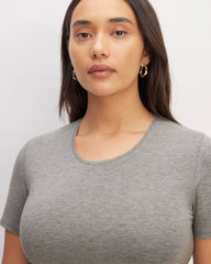 The Supima® Form Crew Neck Tee | Mid Heather Grey