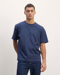 The Premium-Weight Relaxed Crew | Uniform | Navy