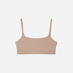 The Invisible Square-Neck Bralette | Light Tan