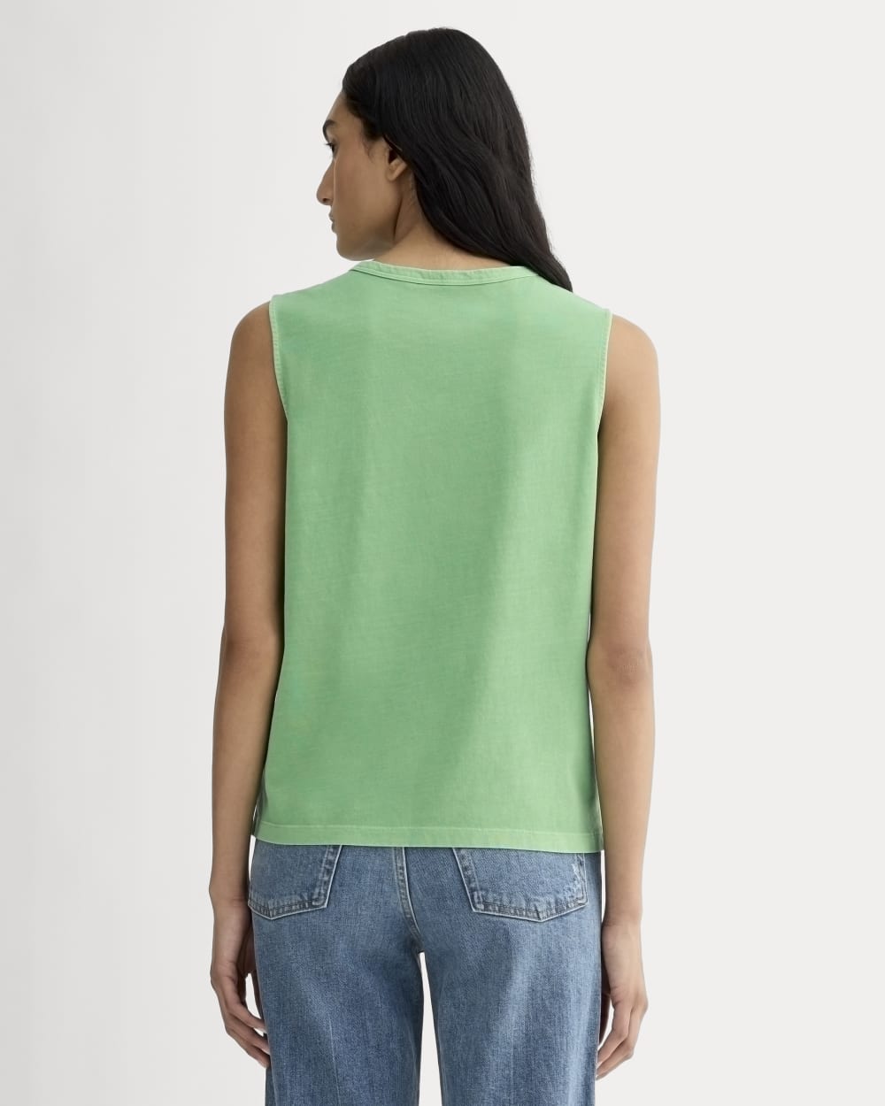 The Boyfriend Tank in Essential Cotton | Green Garment Dye