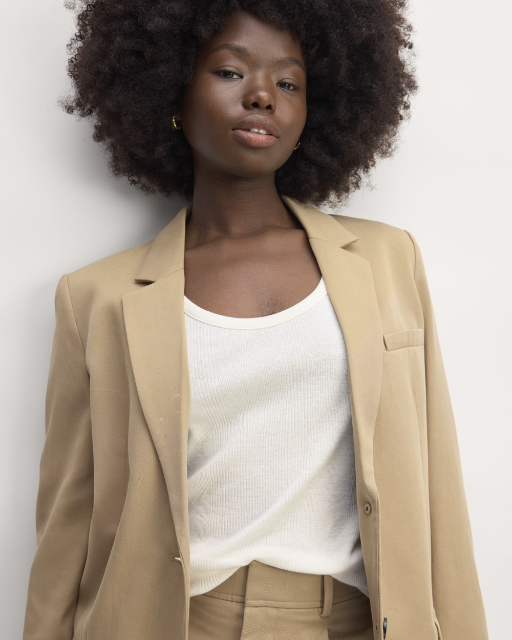 The Vintage Rib Scoop-Neck Top | Bone