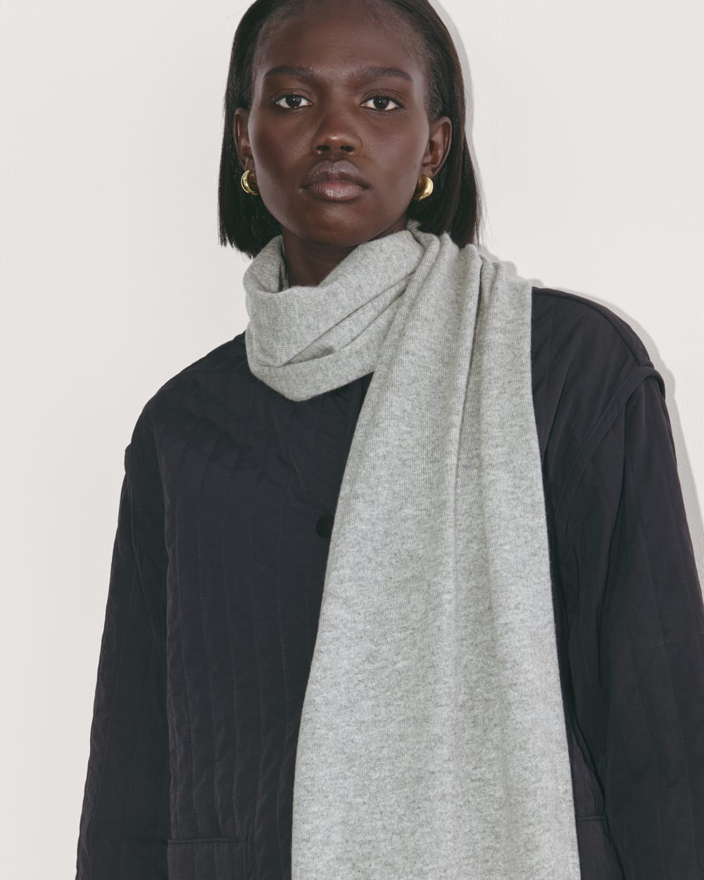 The Cashmere Scarf | Light Heather Grey