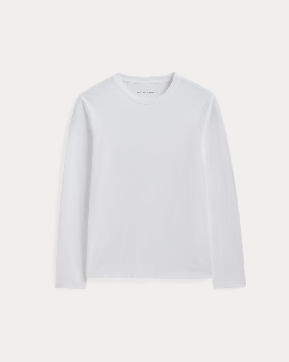 The Essential Organic Long-Sleeve Tee | White