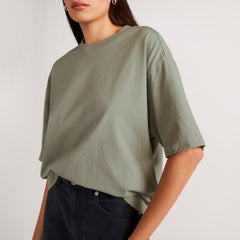 The Premium Weight Relaxed Tee | Seagrass