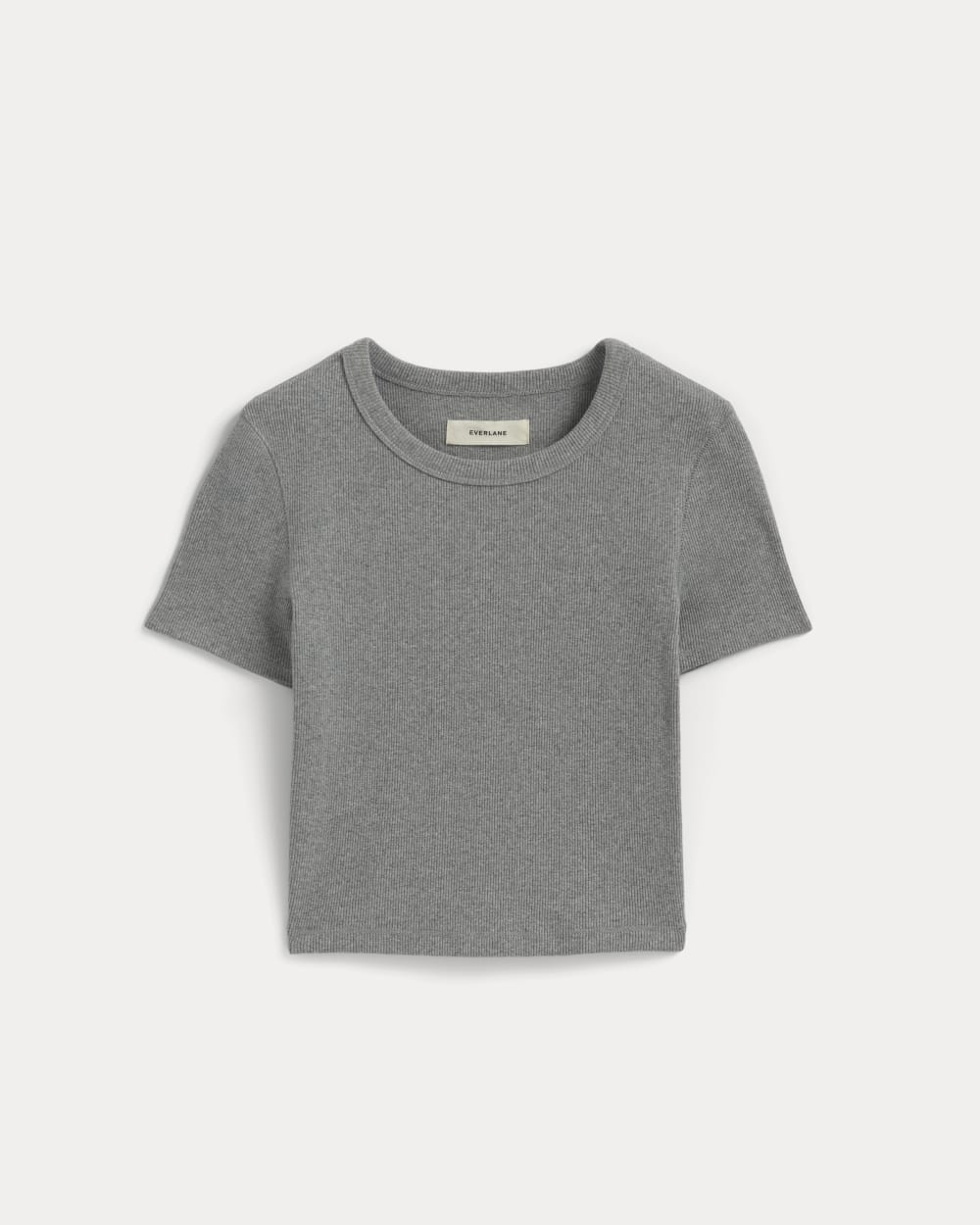 The '90s Rib Tee | Mid Heather Grey