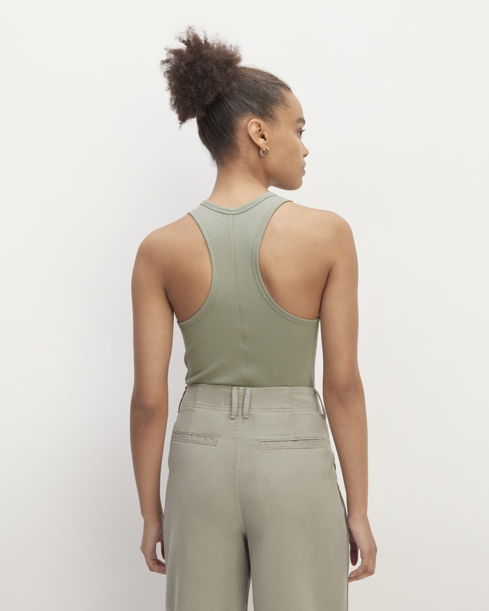The Luxe Rib Racerback Tank | Sage Green
