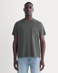 The Essential Organic Garment-Dyed Crew | Black