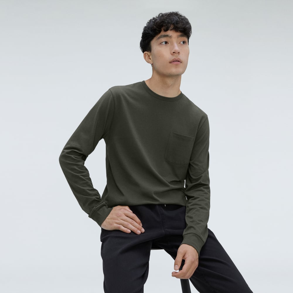 The Organic Cotton Long-Sleeve Pocket Tee | Kambaba